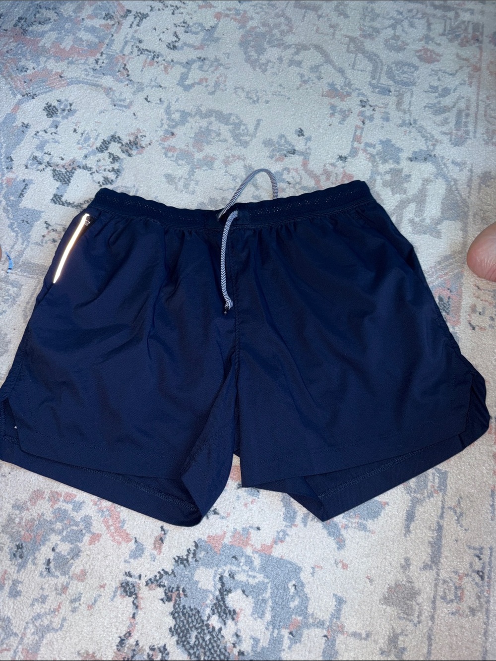 Rabbit Running g Navy Athletic Drawstring Shorts size large